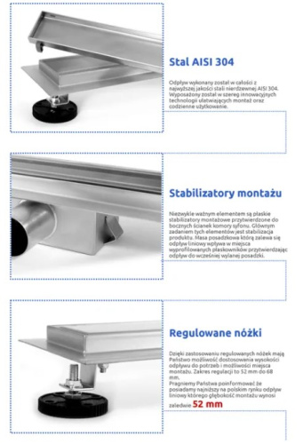 Трап для душа Rea Neo&Pure 500 N G0090