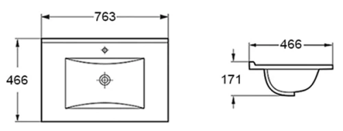 Раковина Vincea VBS-13975MB