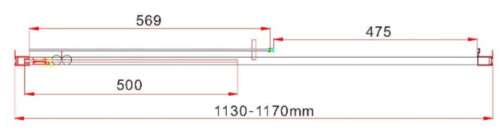 Душевая дверь Vincea Garda VDS-1G115CL