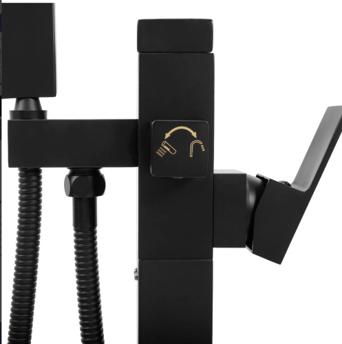 Смеситель для ванны Rea Tery black B5304