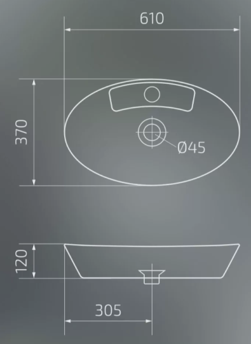 Умывальник Gid N9398