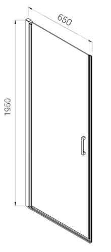 Душевая дверь Vincea Alpha VDP-3AL650MT