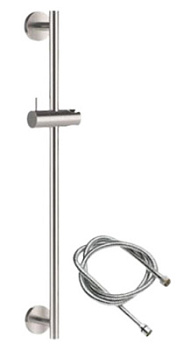 Душевая стойка 66 см с шлангом Remer INOX SS317M332, нержавеющая сталь