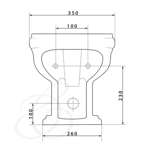 Биде напольное Caprigo Borgo 3814