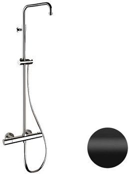 Душевая система Remer Elegance EQ32ASSDNO, черный матовый