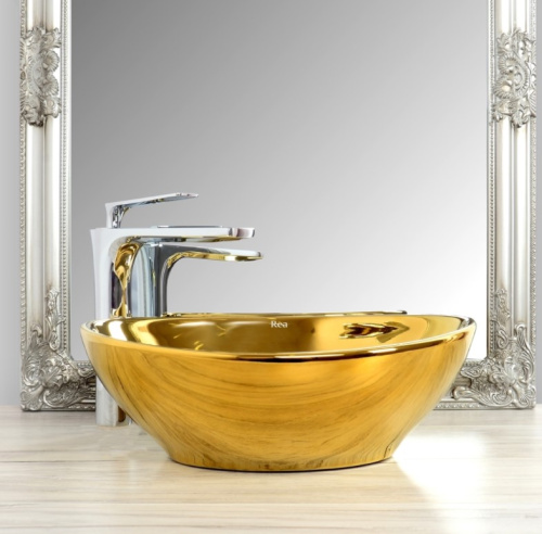 Умывальник Rea Sofia Gold N U9015
