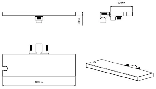 Душевая система Vincea VSFW-4311RBG