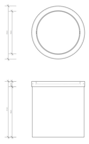 Корзина для бумаги Decor Walther DW 125 0608060