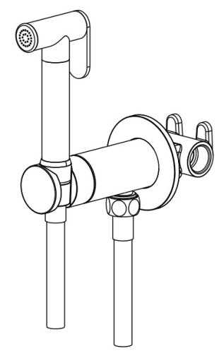 Гигиенический душ Nemo NM-2322BN brush nickel