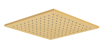 Верхний душ с шарнирным соединением 30 см Remer 359SSLBGX, золото брашированное