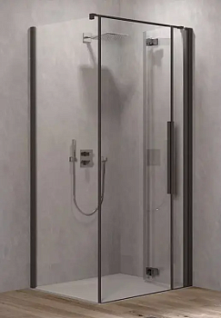 Душевая дверь Kolpa-San Polaris Fold D 100-R black transparent 516290