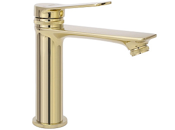 Смеситель для умывальника Rea Viral Gold B2022