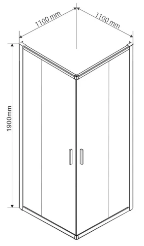Душевой уголок Vincea Garda VSS-1G1111CLGM