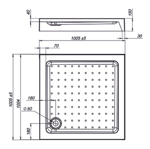 Душевой поддон Vincea VST-3AS-1010