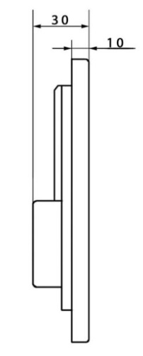 Кнопка для инсталляции Caprigo BRICKS Steel матовое золото BS003-oro