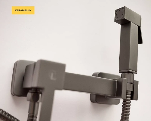 Гигиенический душ CeramaLux DBS/008 вороненая сталь