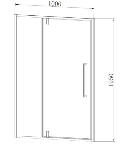 Душевая дверь Vincea Slim-N VDP-4SN100CLGM