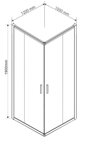 Душевой уголок Vincea Garda VSS-1G1012CL