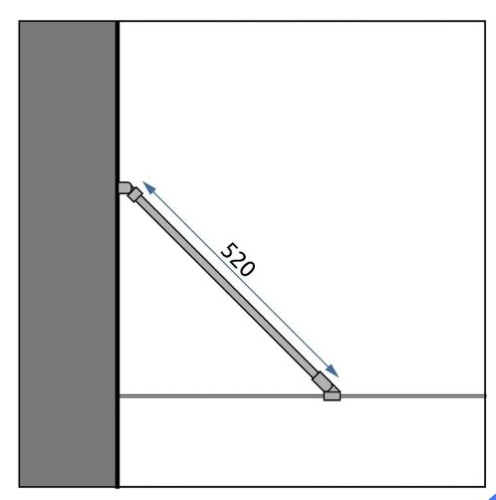 Кронштейн к боковой стенке REA Rapid gold 08542