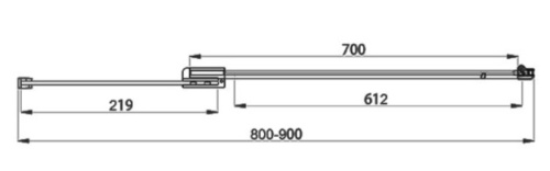 Душевая дверь Vincea Extra VDP-1E8090CG