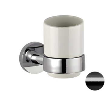 Стакан Remer Guest GS15CFP, черный брашированный хром