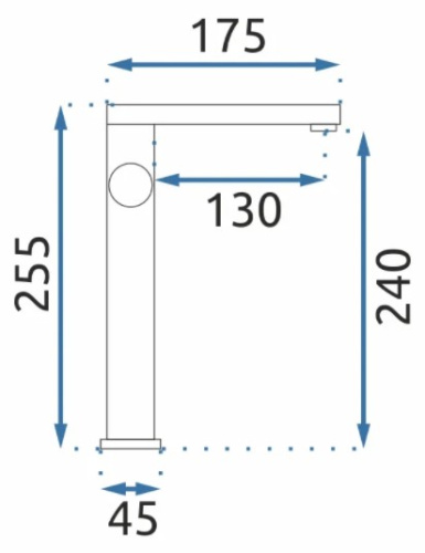 Смеситель для умывальника Rea Tap Black matt B2009