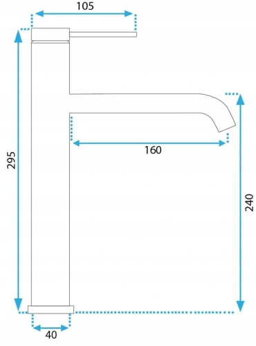 Смеситель для умывальника Rea Clif gold matt B5329