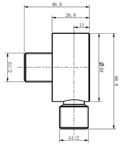 Душевой штуцер Caprigo 99-590-NER
