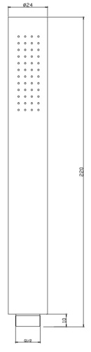 Ручной душ Nemo NM-0108MB matte black