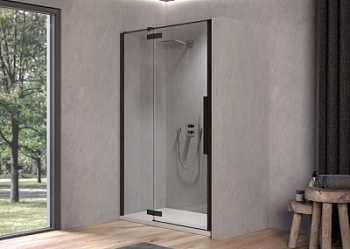 Душевая дверь Kolpa-San Polaris N 100-R black transparent 515980