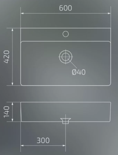 Умывальник Gid Bm9256