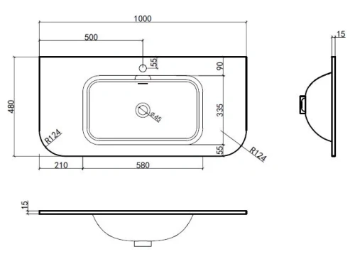 Раковина Vincea Alto VCB-4A100MW