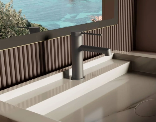 Смеситель для раковины Vincea Rim VBF-2RM1GM