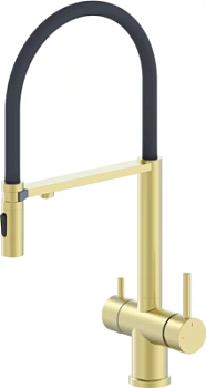 Смеситель для мойки Vivi Felice 1314 On Oro Opaco Nero