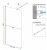 Душевая стенка Rea Aero Ombre white 100x195 K2464