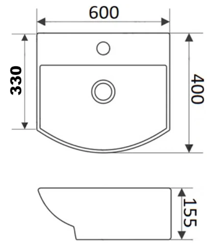 Умывальник CeramaLux 78014D