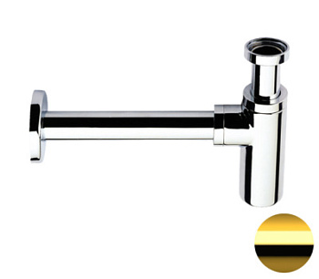 Сифон 1”1/4 Remer 958LDO, золото глянцевое