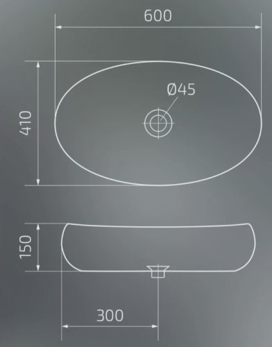 Умывальник Gid Mnc163