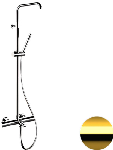 Душевая система Remer Elegance EQ34A7MMSSOFDO, золото глянцевое