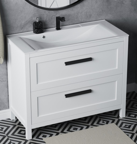 Тумба напольная Vela Фаворит массив 100Н (белый) под Milen TU69403