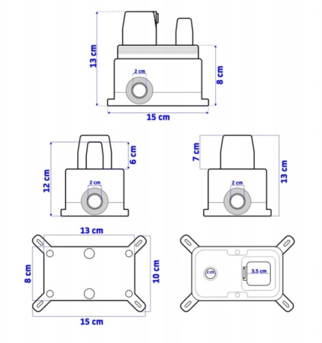 Душевая система Rea Lungo Gold P4125