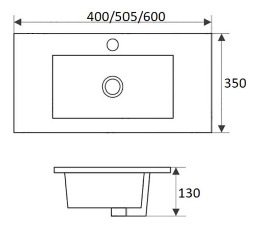 Умывальник CeramaLux 9595-60