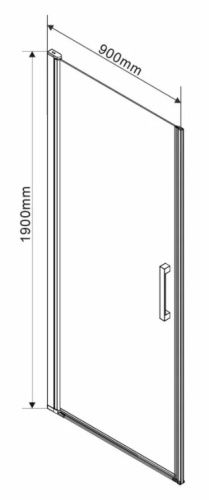 Душевая дверь Vincea Orta VPP-1O900CL