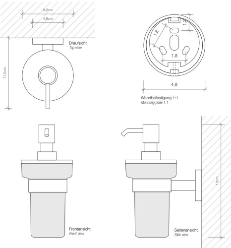 Дозатор для мыла Decor Walther Basic WSP 0530860