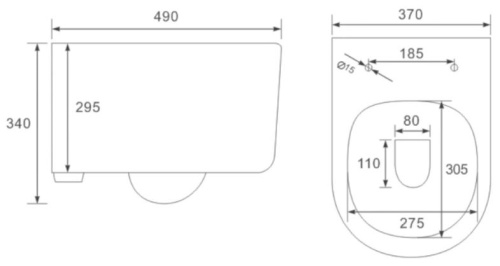 Унитаз подвесной Vincea Evo VT1-34SMO