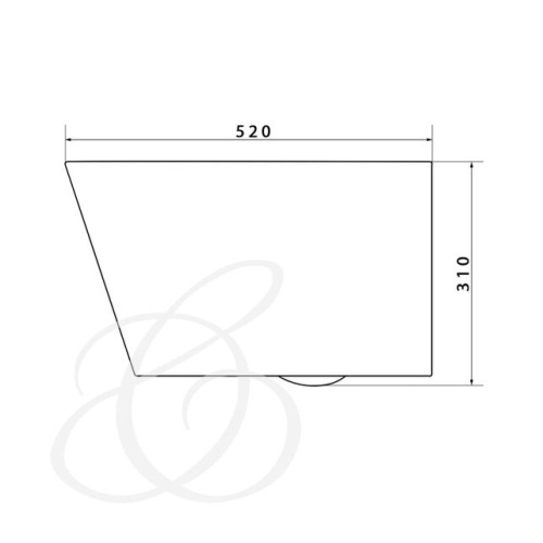 Унитаз подвесной Caprigo Style S-1203