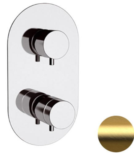 Смеситель для душа Remer Elegance NT93BG, золото брашированное