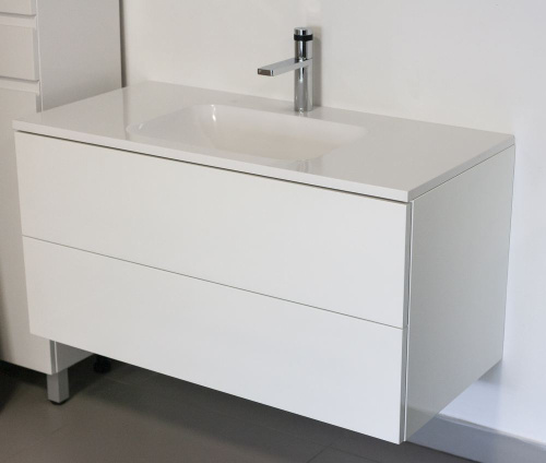 Тумба подвесная Vela Бланка 100П (открывание нажатием) TU27074