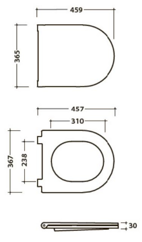 Сиденье с системой soft close Globo Forty3 FOR20BI