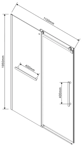 Душевая дверь Vincea Сomo Soft VDS-1CS110CLGM